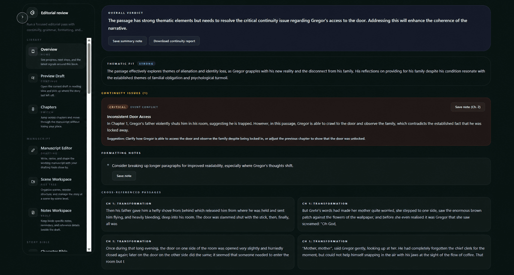 Review story logic product screenshot 2