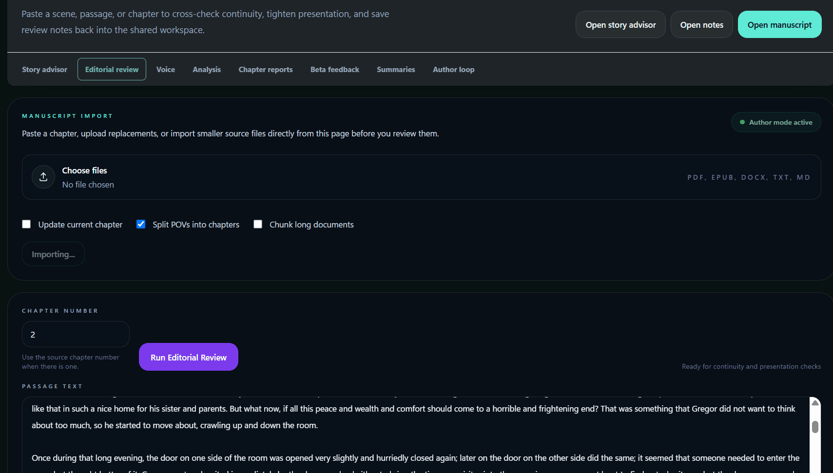 Review story logic product screenshot 1